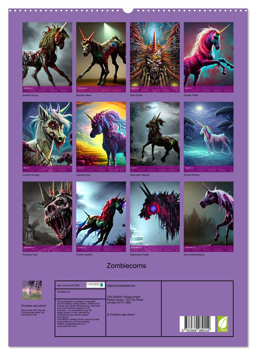 Zombiecorns (CALVENDO Premium-Calendar 2027)