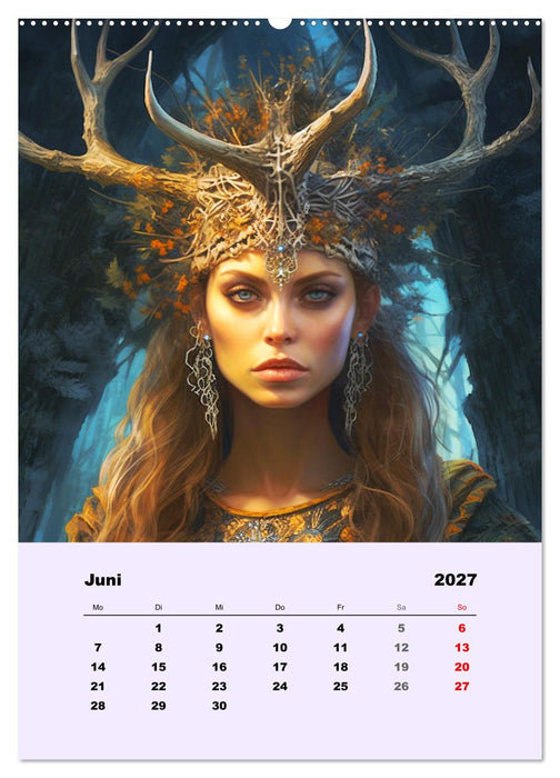 Magische Reise zu mystischen Wesen. Keltische Fantasie-Gestalten (CALVENDO Premium Wandkalender 2027)