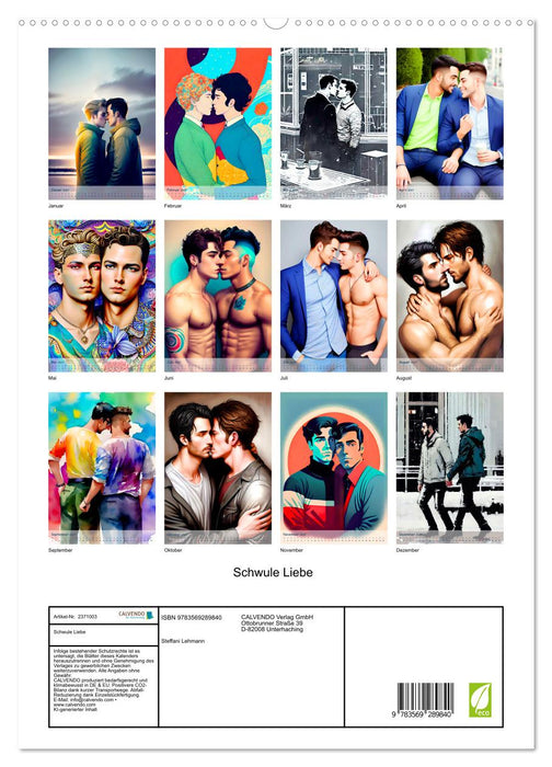 Schwule Liebe (CALVENDO Premium Wandkalender 2027)