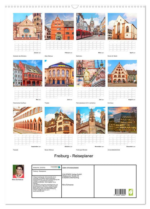 Freiburg - Reiseplaner (CALVENDO Wandkalender 2027)