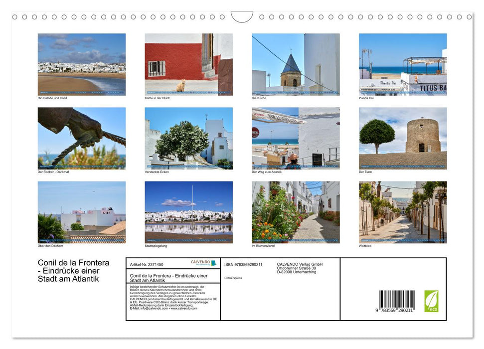 Conil de la Frontera - Eindrücke einer Stadt am Atlantik (CALVENDO Wandkalender 2027)