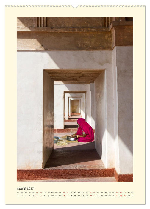 INDE pays aux couleurs éblouissantes (CALVENDO Calendrier mensuel 2027)