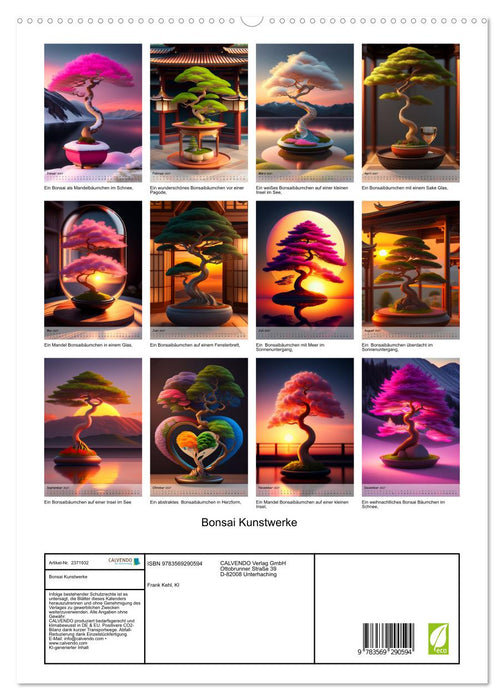 Bonsai Kunstwerke (CALVENDO Premium Wandkalender 2027)