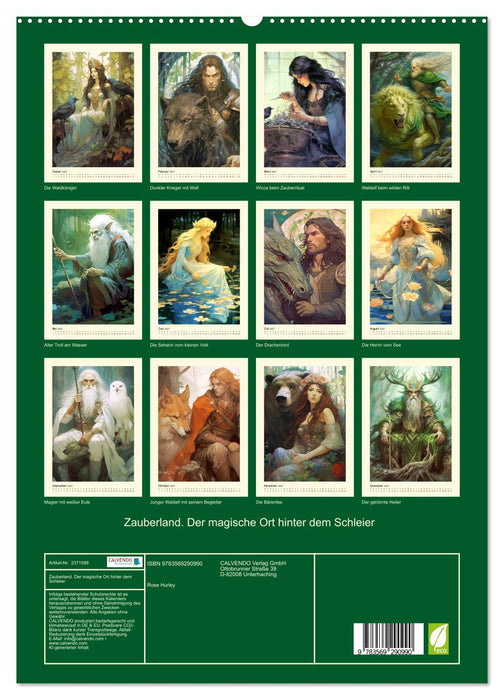 Zauberland. Der magische Ort hinter dem Schleier (CALVENDO Premium Wandkalender 2027)