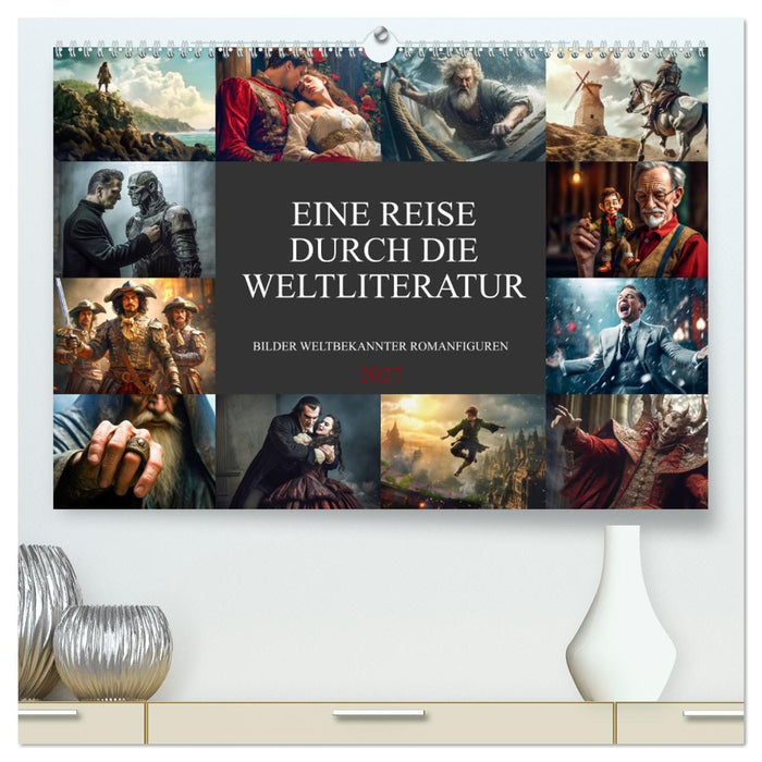 Eine Reise durch die Weltliteratur (CALVENDO Premium Wandkalender 2027)