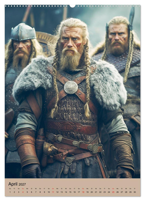 Wikinger-Fantasy. Wilde Krieger aus dem Norden (CALVENDO Wandkalender 2027)