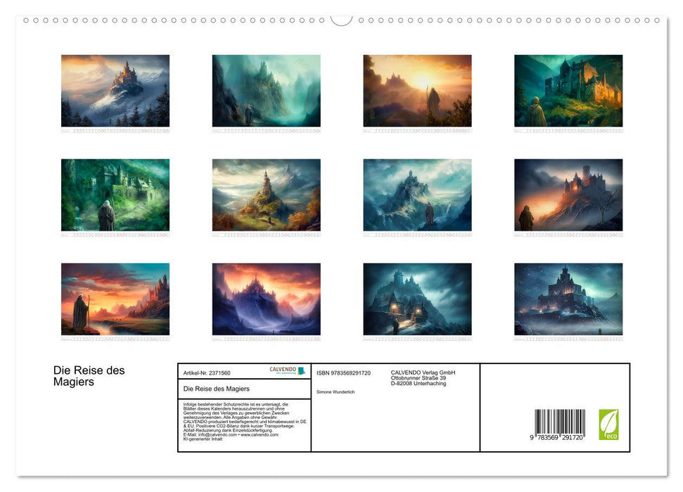 Die Reise des Magiers (CALVENDO Premium Wandkalender 2027)