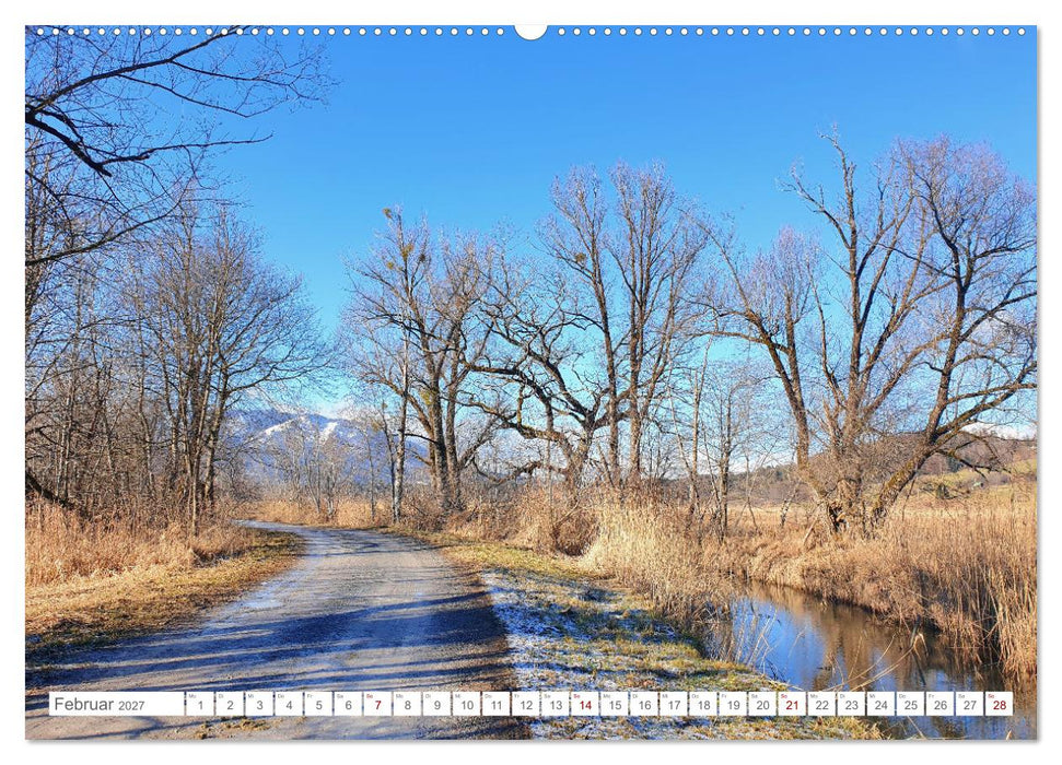 Naturschutzgebiet Murnauer Moos - Auf dem Rundweg durch das größte Moor Mitteleuropas (CALVENDO Premium Wandkalender 2027)