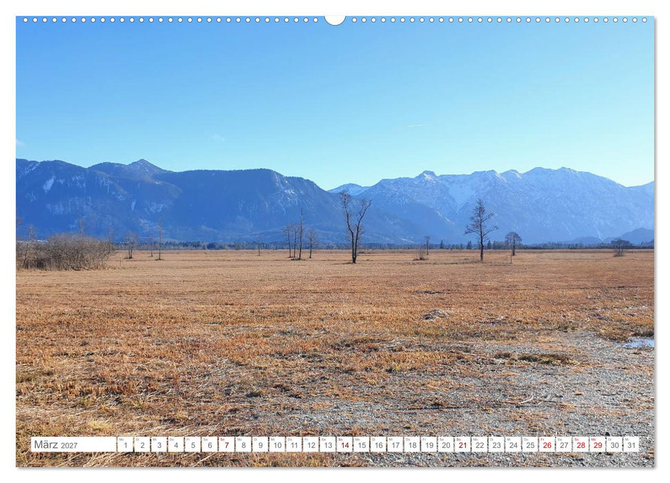 Naturschutzgebiet Murnauer Moos - Auf dem Rundweg durch das größte Moor Mitteleuropas (CALVENDO Premium Wandkalender 2027)