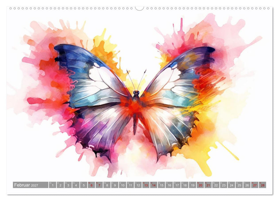 Schmetterlinge voller Kunst (CALVENDO Wandkalender 2027)