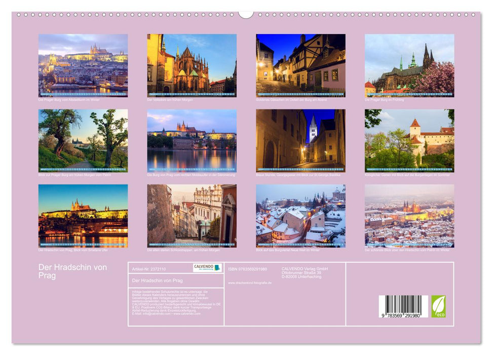 Der Hradschin von Prag (CALVENDO Premium Wandkalender 2027)