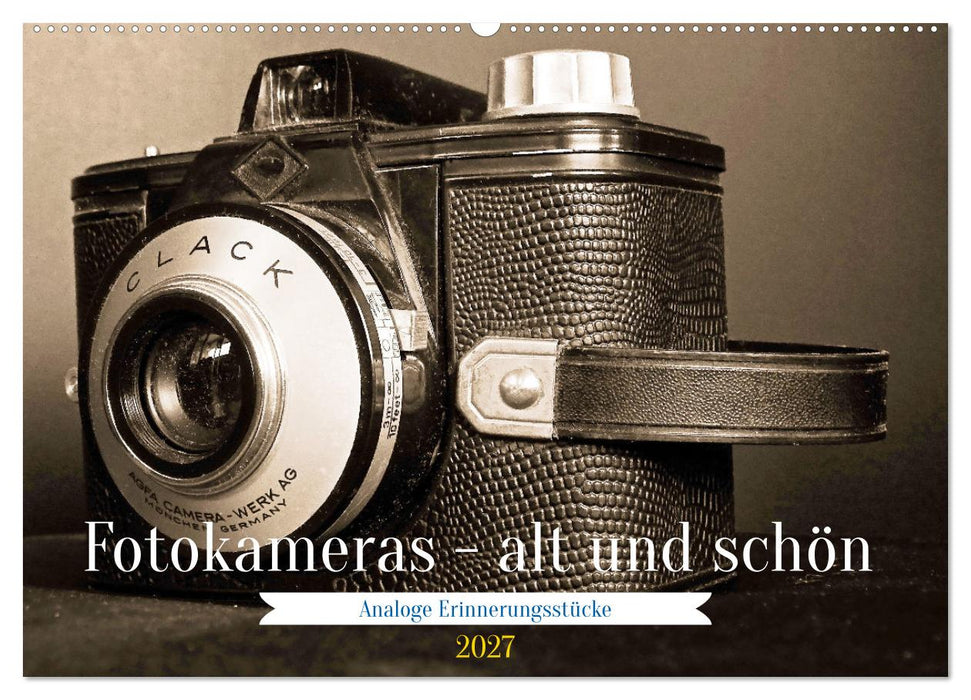 Fotokameras - alt und schön (CALVENDO Wandkalender 2027)