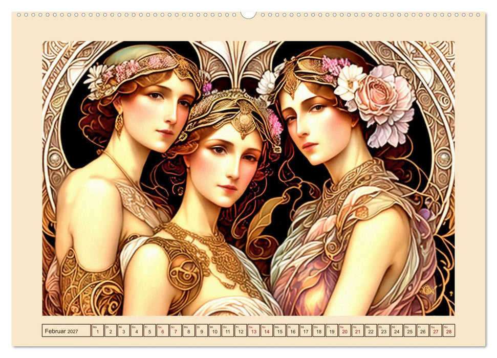 Art Deco Freundinnen (CALVENDO Premium Wandkalender 2027)