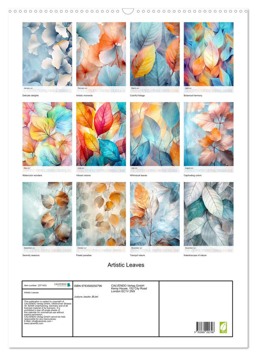 Artistic Leaves (CALVENDO Monthly Calendar 2027)
