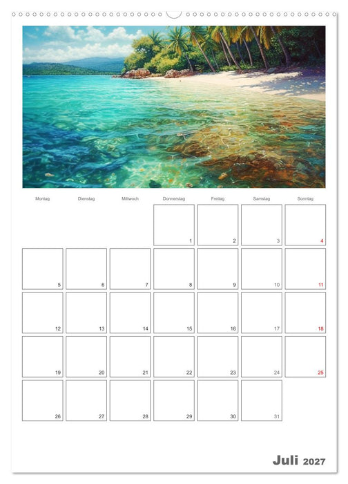 Die Karibik. Der Zauber tropischer Juwele (CALVENDO Premium Wandkalender 2027)
