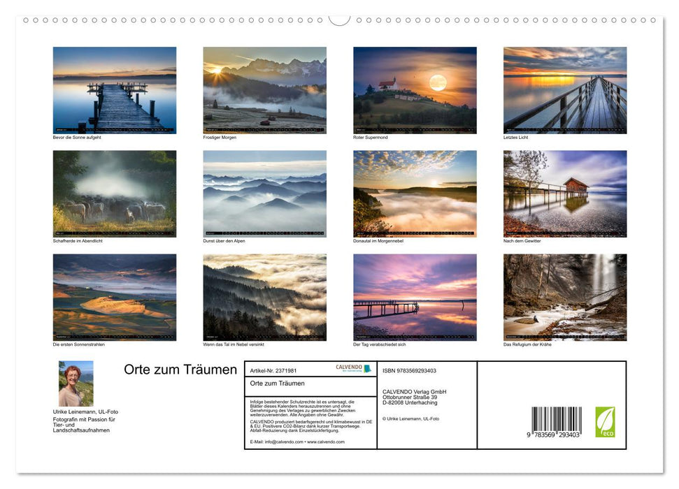 Orte zum Träumen (CALVENDO Premium Wandkalender 2027)