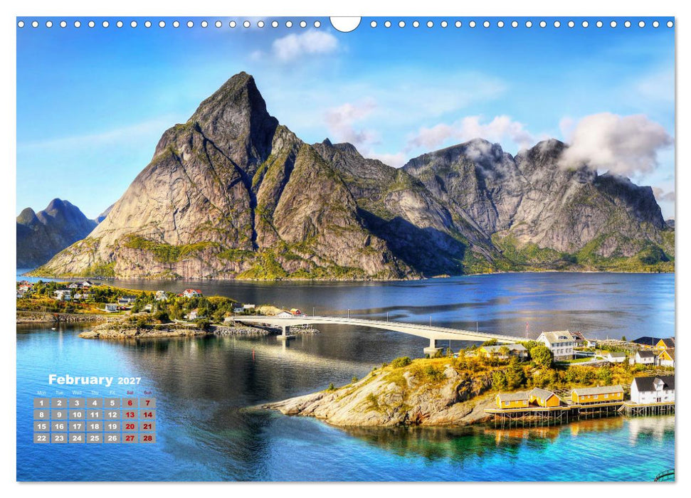 Natural Wonders, Fascinating Places in The World (CALVENDO Monthly Calendar 2027)