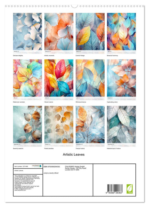 Artistic Leaves (CALVENDO Premium-Calendar 2027)