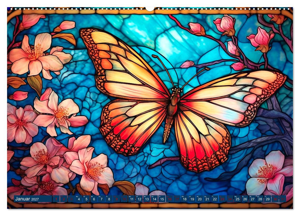 Schmetterlinge voller Kunst (CALVENDO Premium Wandkalender 2027)