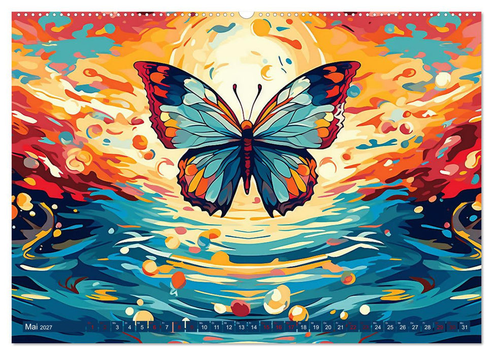 Schmetterlinge voller Kunst (CALVENDO Premium Wandkalender 2027)