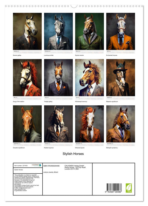 Stylish Horses (CALVENDO Premium-Calendar 2027)