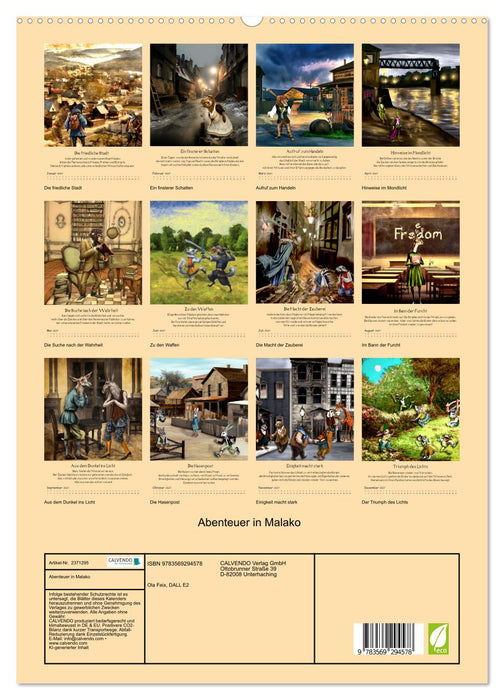 Abenteuer in Malako (CALVENDO Premium Wandkalender 2027)