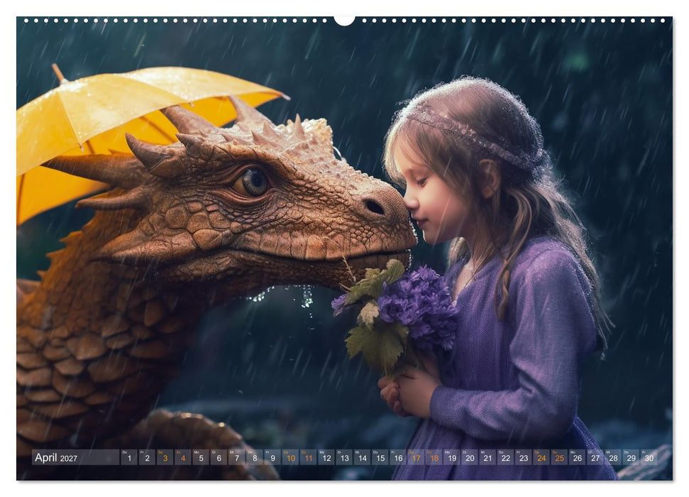 Drachenzeit.. nicht nur für Kinder (CALVENDO Wandkalender 2027)