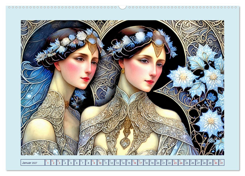 Art Deco Freundinnen (CALVENDO Wandkalender 2027)