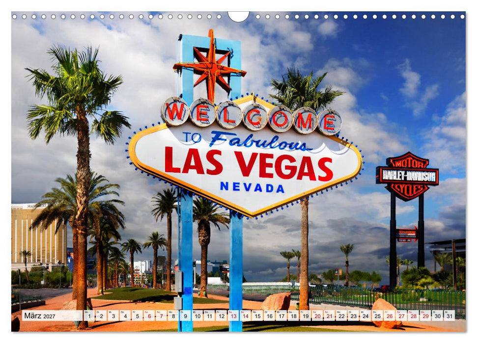 Las Vegas, Stadt der wahr gewordenen Träume (CALVENDO Wandkalender 2027)
