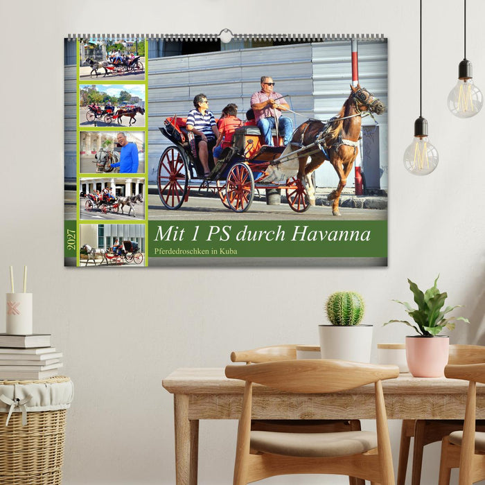 Mit 1 PS durch Havanna - Pferdedroschken in Kuba (CALVENDO Wandkalender 2027)