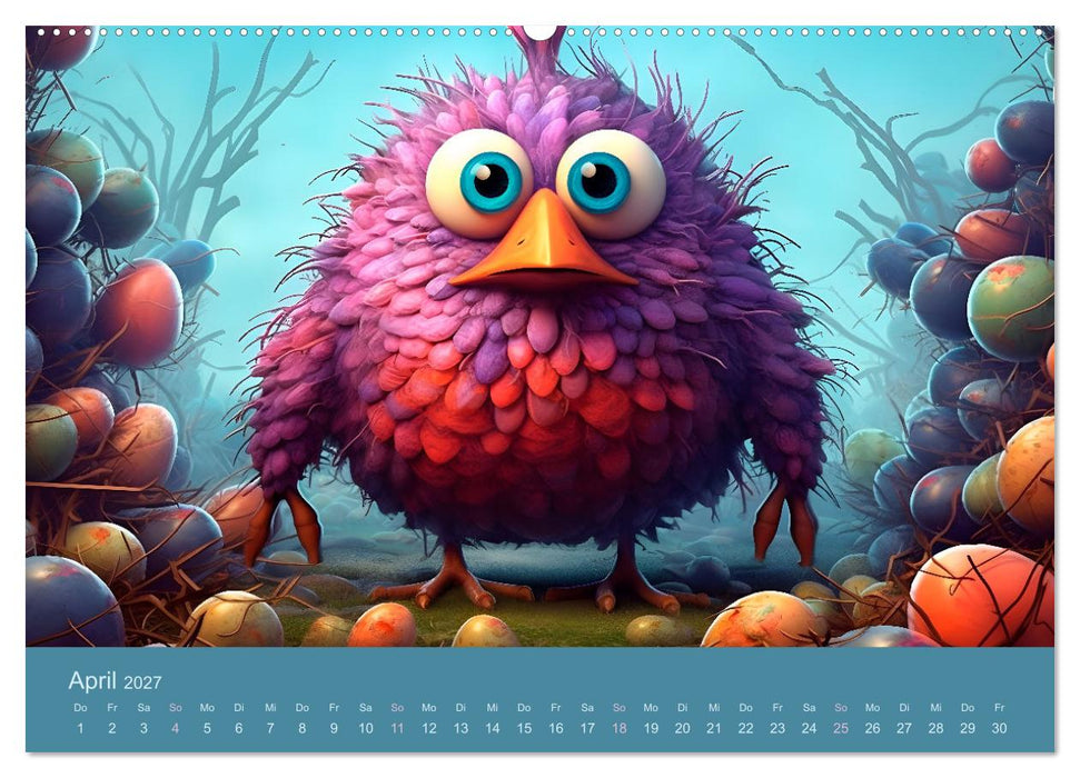Monstermäßig durchs Jahr (CALVENDO Premium Wandkalender 2027)