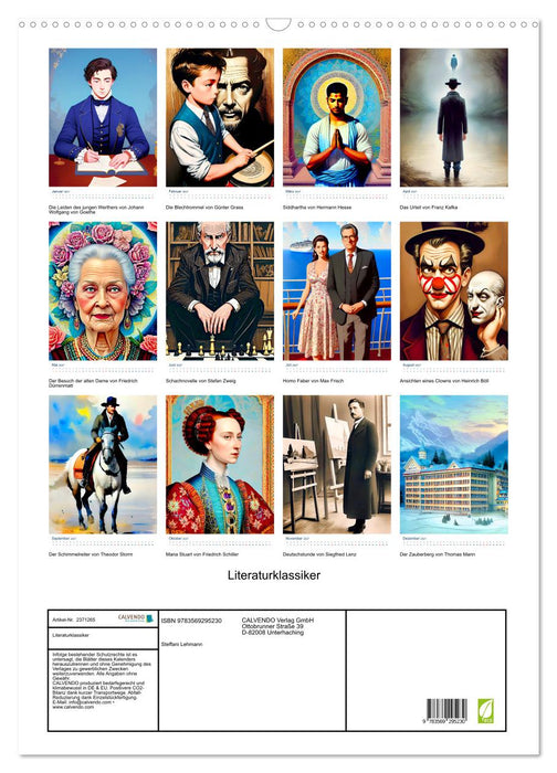 Literaturklassiker (CALVENDO Wandkalender 2027)