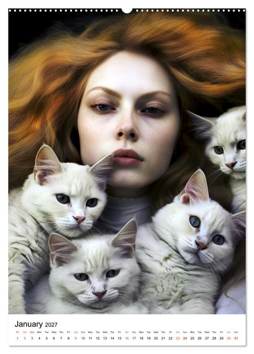 Meow and Forever (CALVENDO Monthly Calendar 2027)
