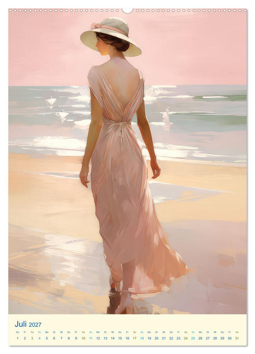 Feminine Romantik – Impressionistische Bilder (CALVENDO Premium Wandkalender 2027)