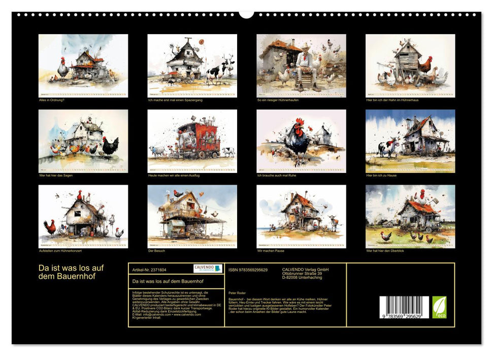 Da ist was los auf dem Bauernhof (CALVENDO Premium Wandkalender 2027)