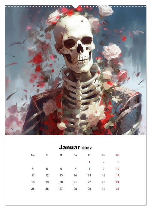 Gothic-Flower-Punk. Düster-romantische Kunst (CALVENDO Wandkalender 2027)