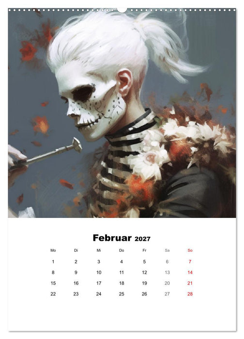 Gothic-Flower-Punk. Düster-romantische Kunst (CALVENDO Wandkalender 2027)