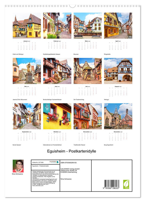 Eguisheim - Postkartenidylle (CALVENDO Premium Wandkalender 2027)