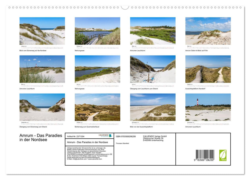 Amrum - Das Paradies in der Nordsee (CALVENDO Premium Wandkalender 2027)
