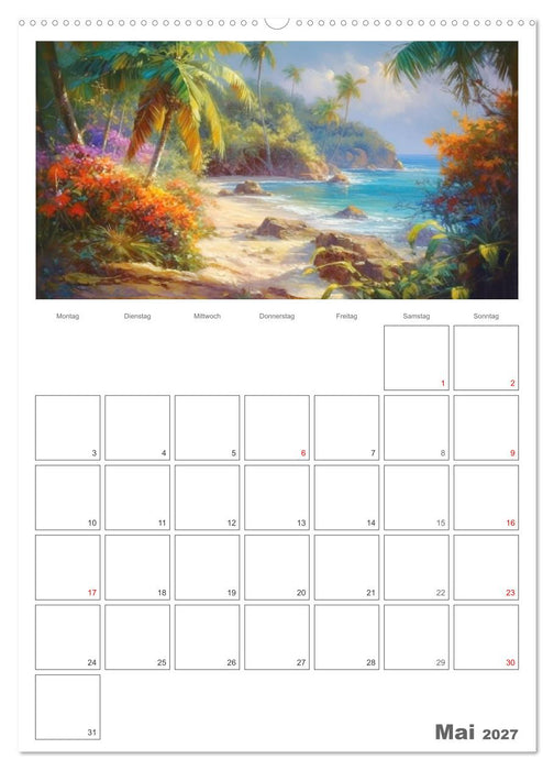 Die Karibik. Der Zauber tropischer Juwele (CALVENDO Wandkalender 2027)