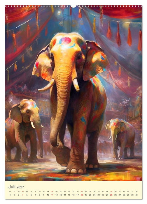 Zirkus. Manege frei! Willkommen im nostalgischen Wunderland (CALVENDO Premium Wandkalender 2027)