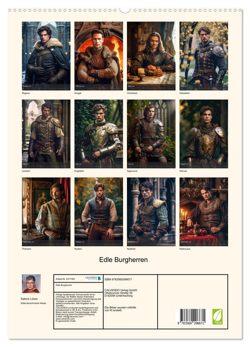 Edle Burgherren (CALVENDO Premium Wandkalender 2027)
