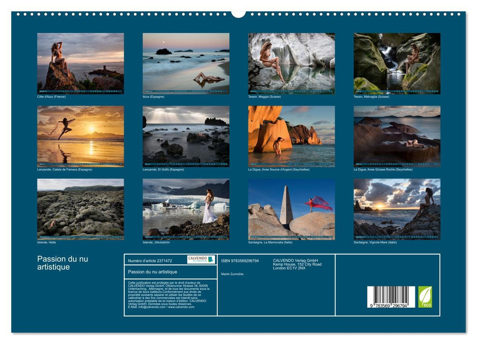 Passion du nu artistique (CALVENDO Calendrier supérieur 2027)