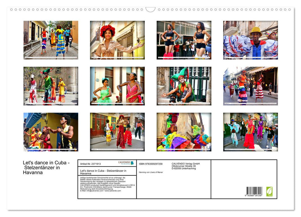 Let's dance in Cuba - Stelzentänzer in Havanna (CALVENDO Wandkalender 2027)