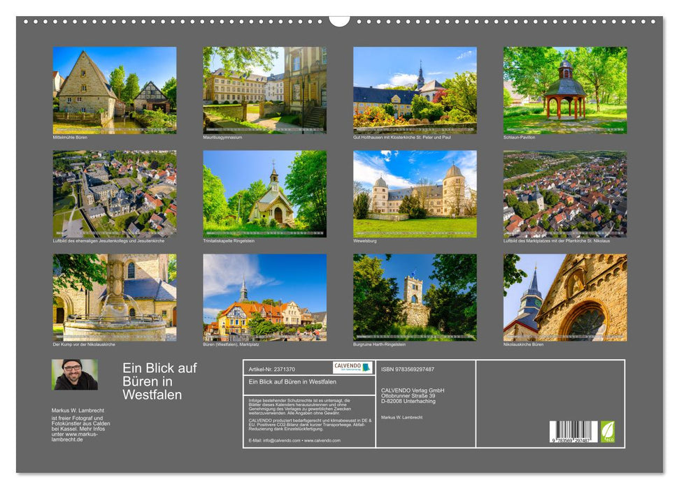 Ein Blick auf Büren in Westfalen (CALVENDO Wandkalender 2027)