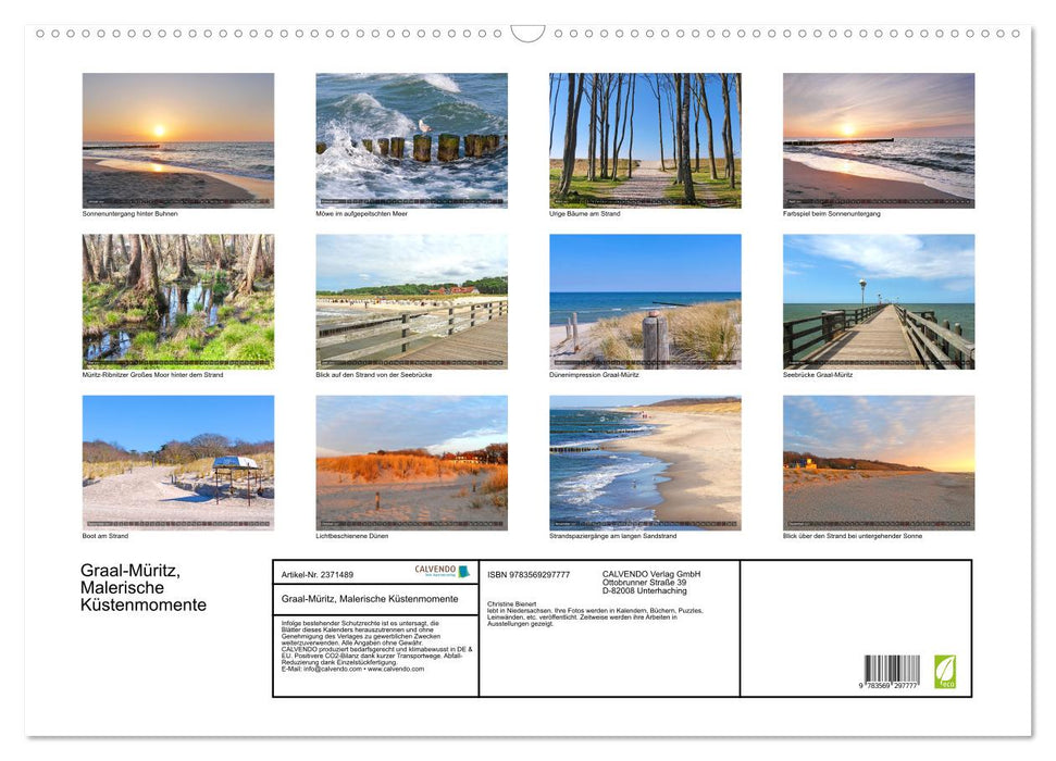 Graal-Müritz, Malerische Küstenmomente (CALVENDO Wandkalender 2027)
