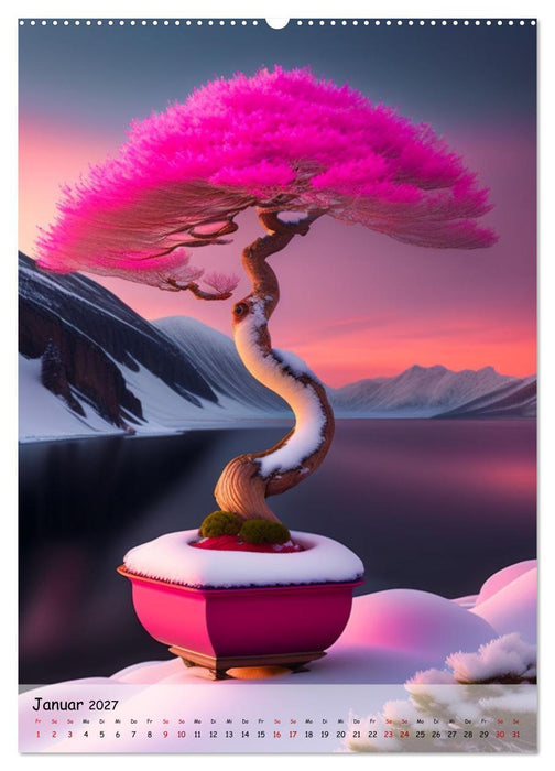 Bonsai Kunstwerke (CALVENDO Wandkalender 2027)