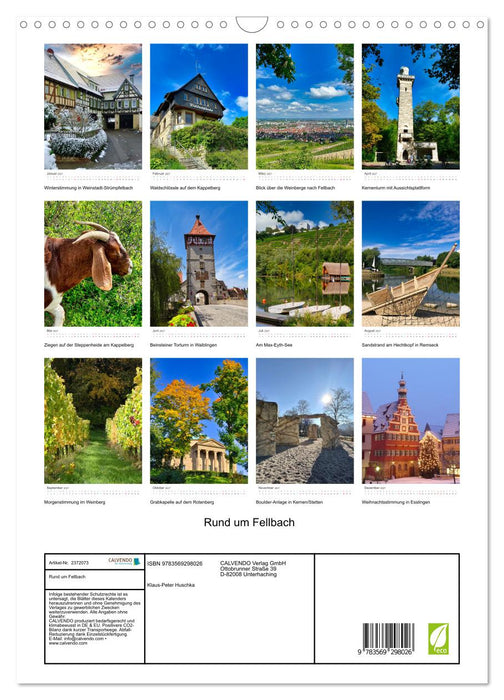 Rund um Fellbach (CALVENDO Wandkalender 2027)