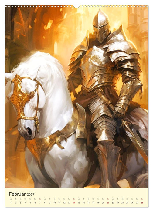 Der Drachenkönig. Ritter unter der Herrschaft des Biests (CALVENDO Premium Wandkalender 2027)