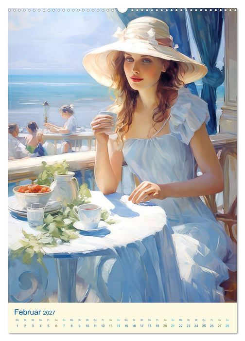Feminine Romantik – Impressionistische Bilder (CALVENDO Wandkalender 2027)